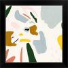 imageThe Novogratz Color Block Llama IV White Framed Art Print 15quotx15quotx1quotBlack Frame