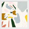 imageThe Novogratz Color Block Llama IV White Framed Art Print 15quotx15quotx1quotWhite Frame