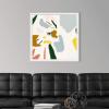 imageThe Novogratz Color Block Llama IV White Framed Art Print 15quotx15quotx1quotWhite Frame