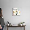 imageThe Novogratz Color Block Llama IV White Framed Art Print 15quotx15quotx1quotWhite Frame