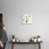 imageThe Novogratz Color Block Llama IV White Framed Art Print 15quotx15quotx1quotWhite Frame