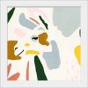 imageThe Novogratz Color Block Llama IV White Framed Art Print 15quotx15quotx1quotWhite Frame