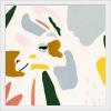 imageThe Novogratz Color Block Llama IV White Framed Art Print 15quotx15quotx1quotWhite Frame