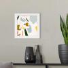 imageThe Novogratz Color Block Llama IV White Framed Art Print 15quotx15quotx1quotWhite Frame