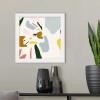 imageThe Novogratz Color Block Llama IV White Framed Art Print 15quotx15quotx1quotWhite Frame