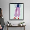 imageThe Novogratz Color Me Stripes II White Framed Art Print 15quotx18quotx1quotBlack Frame