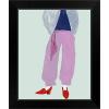 imageThe Novogratz Color Me Stripes II White Framed Art Print 15quotx18quotx1quotBlack Frame