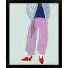 imageThe Novogratz Color Me Stripes II White Framed Art Print 15quotx18quotx1quotBlack Frame