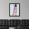 imageThe Novogratz Color Me Stripes II White Framed Art Print 15quotx18quotx1quotBlack Frame