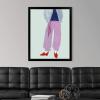 imageThe Novogratz Color Me Stripes II White Framed Art Print 15quotx18quotx1quotBlack Frame