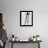 imageThe Novogratz Color Me Stripes II White Framed Art Print 15quotx18quotx1quotBlack Frame