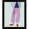 imageThe Novogratz Color Me Stripes II White Framed Art Print 15quotx18quotx1quotBlack Frame