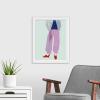 imageThe Novogratz Color Me Stripes II White Framed Art Print 15quotx18quotx1quotEspresso