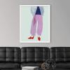 imageThe Novogratz Color Me Stripes II White Framed Art Print 15quotx18quotx1quotWhite Frame
