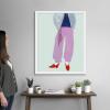 imageThe Novogratz Color Me Stripes II White Framed Art Print 15quotx18quotx1quotWhite Frame