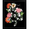 imageThe Novogratz Green Sweet Serpent II White Framed Art Print 15quotx18quotx1quotBlack Frame