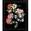 imageThe Novogratz Green Sweet Serpent II White Framed Art Print 15quotx18quotx1quotBlack Frame