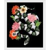 imageThe Novogratz Green Sweet Serpent II White Framed Art Print 15quotx18quotx1quotWhite Frame