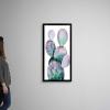 imageThe Novogratz Midnight Cactus II White Framed Art Print 13quotx23quotx1quotBlack Frame