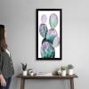 imageThe Novogratz Midnight Cactus II White Framed Art Print 13quotx23quotx1quotBlack Frame