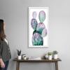 imageThe Novogratz Midnight Cactus II White Framed Art Print 13quotx23quotx1quotWhite Frame