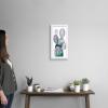 imageThe Novogratz Midnight Cactus II White Framed Art Print 13quotx23quotx1quotWhite Frame