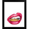 imageThe Novogratz Mouth Full of Metal II White Framed Art Print 15quotx18quotx1quotBlack Frame