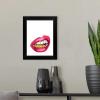 imageThe Novogratz Mouth Full of Metal II White Framed Art Print 15quotx18quotx1quotBlack Frame