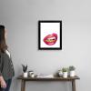 imageThe Novogratz Mouth Full of Metal II White Framed Art Print 15quotx18quotx1quotBlack Frame