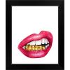 imageThe Novogratz Mouth Full of Metal II White Framed Art Print 15quotx18quotx1quotBlack Frame