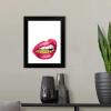 imageThe Novogratz Mouth Full of Metal II White Framed Art Print 15quotx18quotx1quotBlack Frame