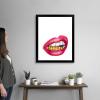 imageThe Novogratz Mouth Full of Metal II White Framed Art Print 15quotx18quotx1quotBlack Frame
