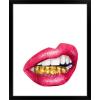 imageThe Novogratz Mouth Full of Metal II White Framed Art Print 15quotx18quotx1quotBlack Frame