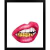 imageThe Novogratz Mouth Full of Metal II White Framed Art Print 15quotx18quotx1quotBlack Frame