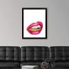 imageThe Novogratz Mouth Full of Metal II White Framed Art Print 15quotx18quotx1quotBlack Frame