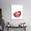 imageThe Novogratz Mouth Full of Metal II White Framed Art Print 15quotx18quotx1quotWhite Frame