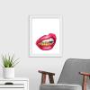 imageThe Novogratz Mouth Full of Metal II White Framed Art Print 15quotx18quotx1quotWhite Frame