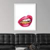 imageThe Novogratz Mouth Full of Metal II White Framed Art Print 15quotx18quotx1quotWhite Frame