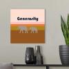 imageThe Novogratz Novogratz Values  Generosity Canvas Wall Art Print 12quotx12quotx125quot16L x 16W