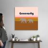 imageThe Novogratz Novogratz Values  Generosity Canvas Wall Art Print 12quotx12quotx125quot30L x 30W