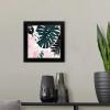 imageThe Novogratz Palm Blush II White Framed Art Print 15quotx15quotx1quotBlack Frame