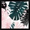 imageThe Novogratz Palm Blush II White Framed Art Print 15quotx15quotx1quotBlack Frame