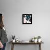 imageThe Novogratz Palm Blush II White Framed Art Print 15quotx15quotx1quotBlack Frame