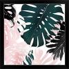 imageThe Novogratz Palm Blush II White Framed Art Print 15quotx15quotx1quotBlack Frame