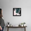 imageThe Novogratz Palm Blush II White Framed Art Print 15quotx15quotx1quotBlack Frame