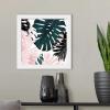 imageThe Novogratz Palm Blush II White Framed Art Print 15quotx15quotx1quotWhite Frame