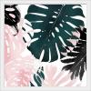 imageThe Novogratz Palm Blush II White Framed Art Print 15quotx15quotx1quotWhite Frame