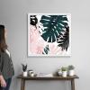 imageThe Novogratz Palm Blush II White Framed Art Print 15quotx15quotx1quotWhite Frame