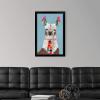 imageThe Novogratz Pom Pom Llama I White Framed Art Print 15quotx21quotx1quotBlack Frame