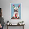 imageThe Novogratz Pom Pom Llama I White Framed Art Print 15quotx21quotx1quotWhite Frame